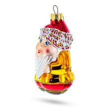 Load image into Gallery viewer, Chubby Gnome Glass Christmas Ornament