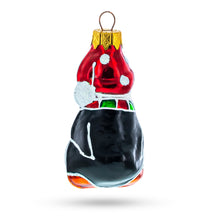Load image into Gallery viewer, Penguin with Scarf and Hat Glass Christmas Ornament