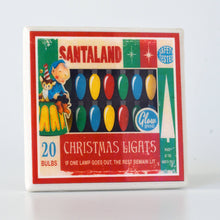 Load image into Gallery viewer, Christmas Lights Vintage Christmas Coaster Set