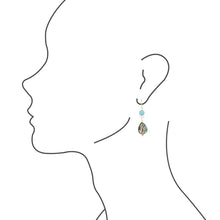 Load image into Gallery viewer, Abalone Magnasite Drip Earrings
