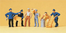 Load image into Gallery viewer, Preiser 14016 HO Scale Delivery Men w/Loads #2 -- pkg(6)