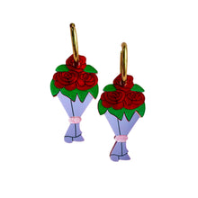 Load image into Gallery viewer, Bouquet of Roses Acrylic Earrings