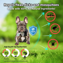 Load image into Gallery viewer, Aegis Bug-Off Clip for Dogs, Repelling Flea, Tick &amp; Mosquito - Smile