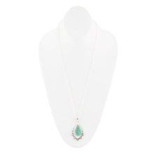 Load image into Gallery viewer, Lace Turquoise and Sterling Silver Necklace