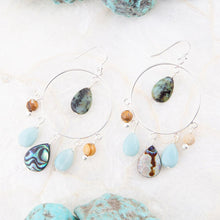 Load image into Gallery viewer, Ajo Abalone Sterling Silver Circle Earrings