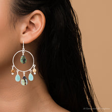 Load image into Gallery viewer, Ajo Abalone Sterling Silver Circle Earrings