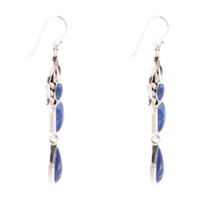 Load image into Gallery viewer, Albie Blue Lapis and Sterling Silver Drop Earrings