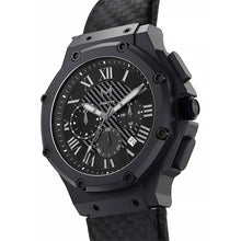 Load image into Gallery viewer, AM1036CF- AMBASSADOR BLACK / CF STYLE LEATHER BAND WATCH