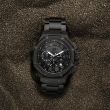 Load image into Gallery viewer, AM1036SS - AMBASSADOR BLACK / BLACK STEEL BAND WATCH