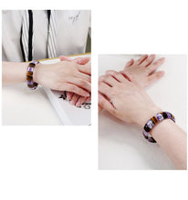 Load image into Gallery viewer, Amethyst &amp; Tiger Eye Strength &amp; Recovery Bracelet