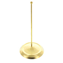 Load image into Gallery viewer, Upright Gold Metal Christmas Tree Topper Finial Stand Display Stand 7.2 Inches (Poland)