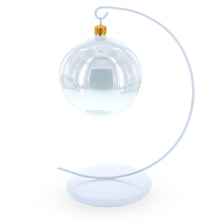 Load image into Gallery viewer, Solid Round Base White Painted Metal Ornament Display Stand 7.8 Inches (Poland)