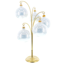 Load image into Gallery viewer, 5-Arm Scroll Tree Branches Gold Metal Ornament Display Stand 14.5 Inches (Poland)