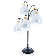 Load image into Gallery viewer, 5-Arm Scroll Tree Branches Black Painted Metal Ornament Display Stand 14.5 Inches (Poland)