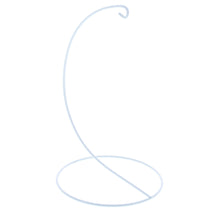 Load image into Gallery viewer, Open Frame White Painted Metal Ornament Display Stand 9.2 Inches (Poland)