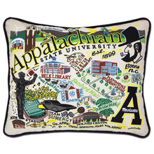 Load image into Gallery viewer, Appalachian State University Collegiate Embroidered Pillow by CatStudio