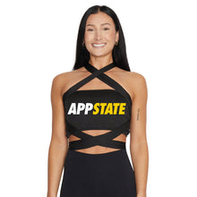 Load image into Gallery viewer, App State Black Multi Way Bandeau Top