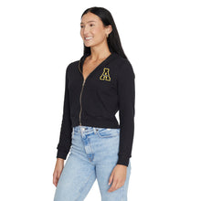 Load image into Gallery viewer, App State Waffle Knit Zip Up Hoodie