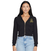 Load image into Gallery viewer, App State Waffle Knit Zip Up Hoodie