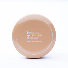 Load image into Gallery viewer, mustard tin: jasmine + orris root + mint 14 oz candle
