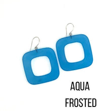 Load image into Gallery viewer, Deco Square Donut Drop Earrings