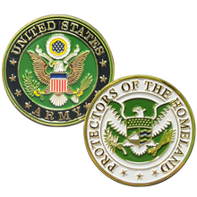Load image into Gallery viewer, EL11-012 Protectors of the Homeland CBP HSI FAM Secret Service US Army Challenge Coin Military Veteran