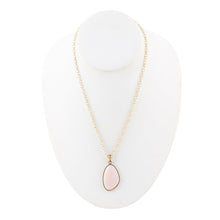 Load image into Gallery viewer, Aruba Pink Opal Golden Pendant Necklace