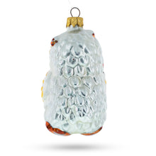 Load image into Gallery viewer, Wise Owl Playing Cello Glass Christmas Ornament