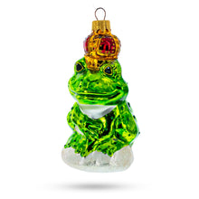 Load image into Gallery viewer, Royal Frog Glass Christmas Ornament