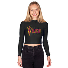Load image into Gallery viewer, Arizona State ASU Black Mock Neck Top