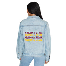 Load image into Gallery viewer, Arizona State ASU Gothic Denim Jacket