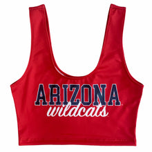 Load image into Gallery viewer, University of Arizona Red Crop Tank Top