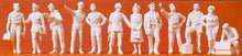 Load image into Gallery viewer, Preiser 67003 O Scale 1/48 Scale Military Figures Unpainted -- US Air Force/Air Corps Pilots &amp; Ground Crew