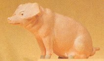 Load image into Gallery viewer, Preiser 47047 1/25 Scale Domestic Animal - Pig Sitting