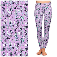 Load image into Gallery viewer, Vintage Witches Light Leggings by Miss Fluff x Lipstick &amp; Chrome