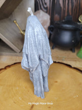 Load image into Gallery viewer, Ghost Handmade Candle , Palm wax Candle , Halloween Candle , white Ghost candle: Red