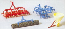 Load image into Gallery viewer, Preiser 17919 HO Scale Farm Implements -- Drag Disc, Harrow &amp; Manure Spreader