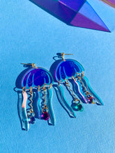 Load image into Gallery viewer, Jellyfish Acrylic Statement Earrings