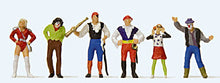 Load image into Gallery viewer, Preiser 24643 HO Scale Carnival Parade Participants -- Set #2 pkg(6)