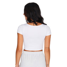 Load image into Gallery viewer, Rhode Island Rams White Babydoll Tee