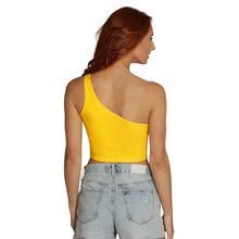 Load image into Gallery viewer, Arizona State ASU Yellow One Shoulder Top