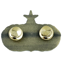 Load image into Gallery viewer, EL2-007 Space Force Ops United States Air Force USAF Senior Space Operations Master   1.625" Lapel Pin with dual posts and deluxe locking clasps