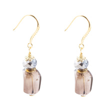 Load image into Gallery viewer, Baron Smoky Quartz Drop Earrings