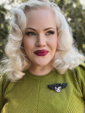 Load image into Gallery viewer, Lily the Vamp Brooch by Miss Fluff x Lipstick &amp; Chrome