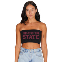 Load image into Gallery viewer, Mississippi State Black Bandeau Top