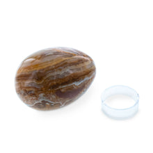 Load image into Gallery viewer, Multi Tones Polished Marble Stone Egg with Plastic Stand 3 Inches