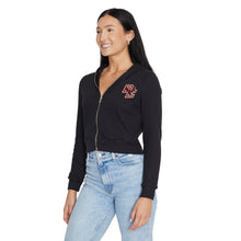 Load image into Gallery viewer, Boston College Waffle Knit Zip Up Hoodie