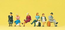 Load image into Gallery viewer, Preiser 10506 HO Scale Passengers -- Seated pkg(6)