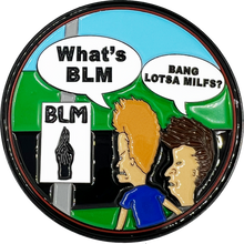Load image into Gallery viewer, DL13-001 BANG MILFS Challenge Coin not thin blue line or Police just a funny joke gag gift for NYPD LAPD FBI CBP