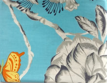 Load image into Gallery viewer, Tache Cotton Butterfly Wonderland Aqua Floral Flat Sheet (2142FLT)